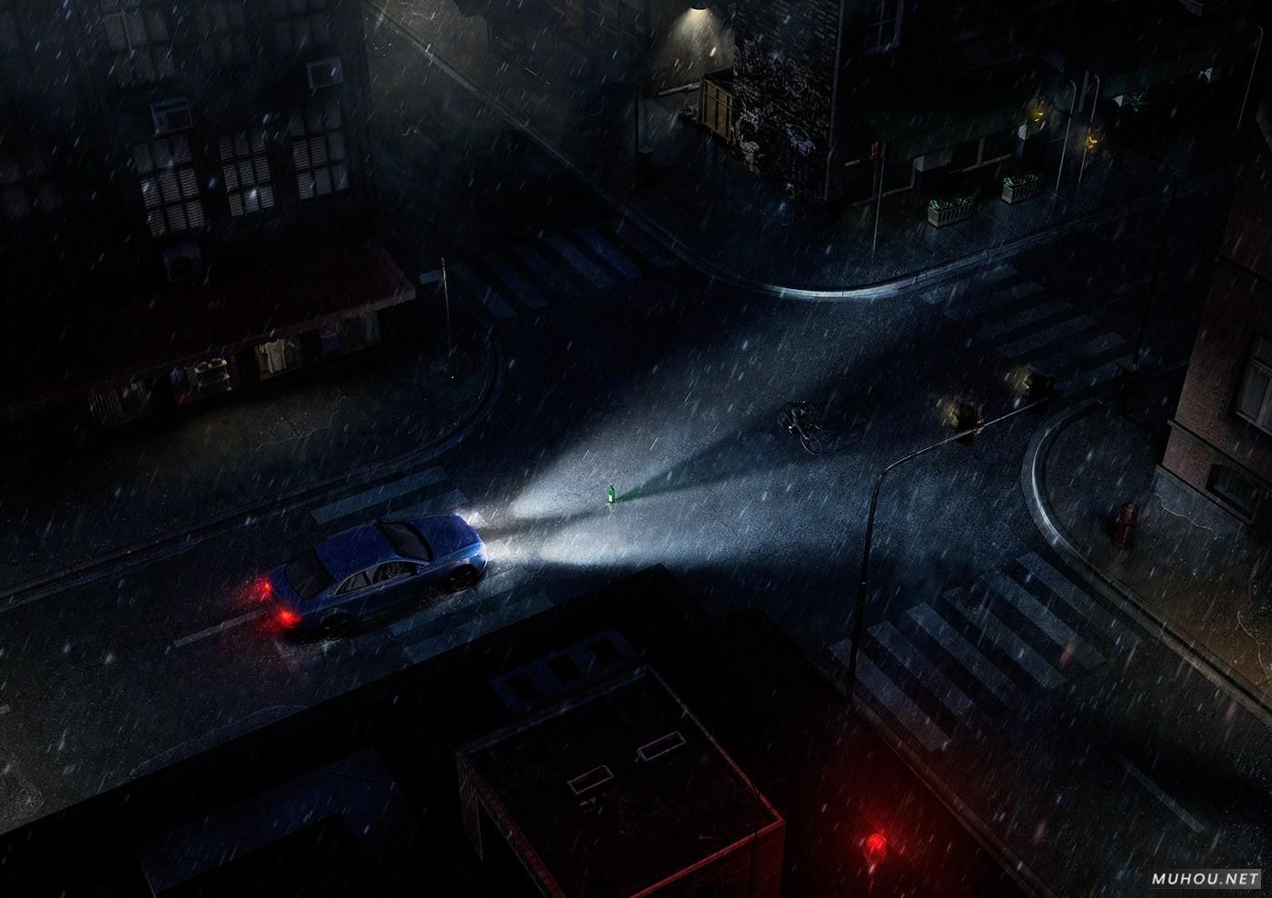 Leão Branco两套PS合成创意系列广告 [8P]