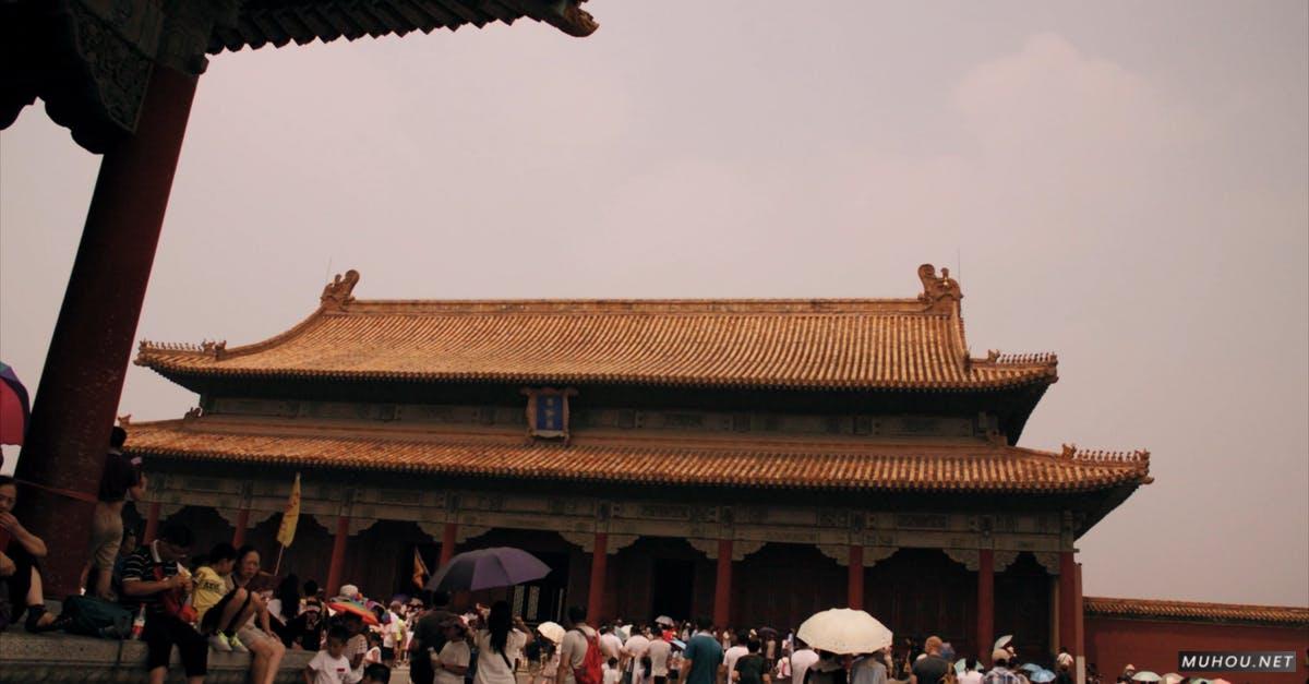 2953637|中国古老的建筑下雨天旅游4KCC0视频素材插图
