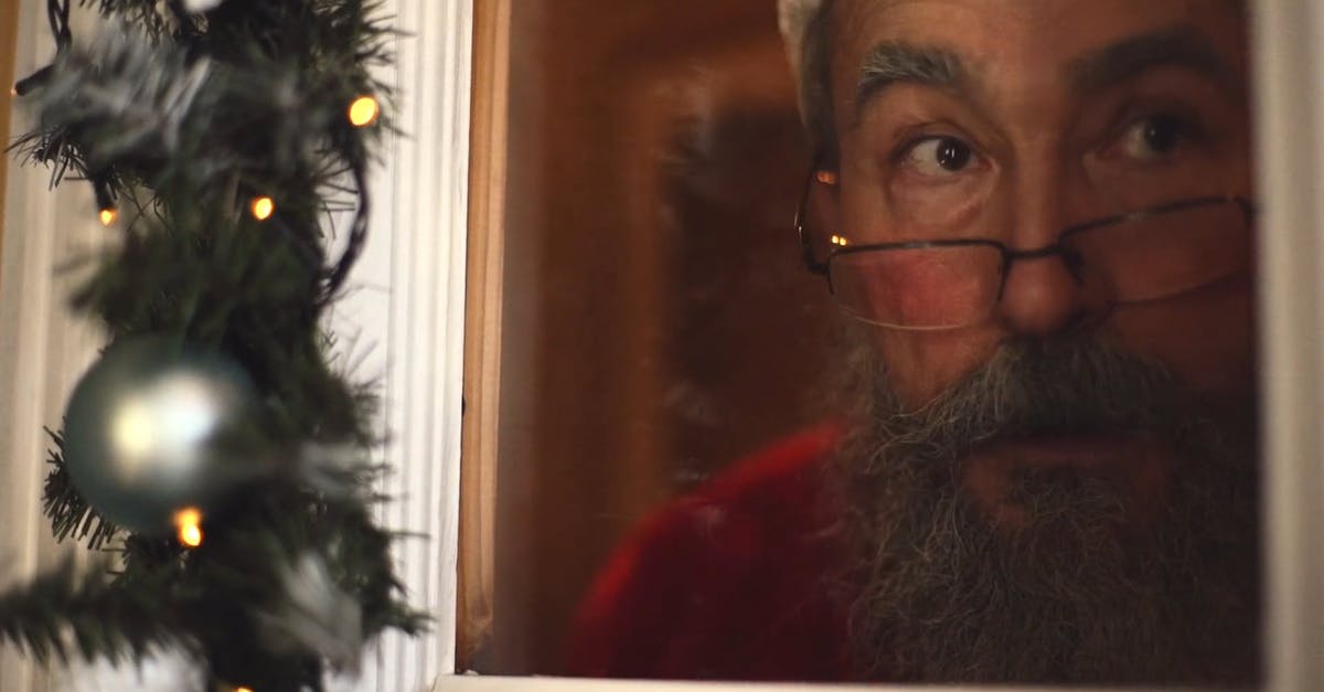 3197572|窗户后的圣诞老年人CC0视频素材插图