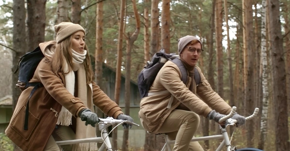 3192303|森林中情侣骑自行车旅行4KCC0视频素材