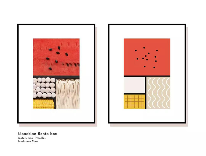 便当盒里的色彩艺术：食物也能玩出抽象几何