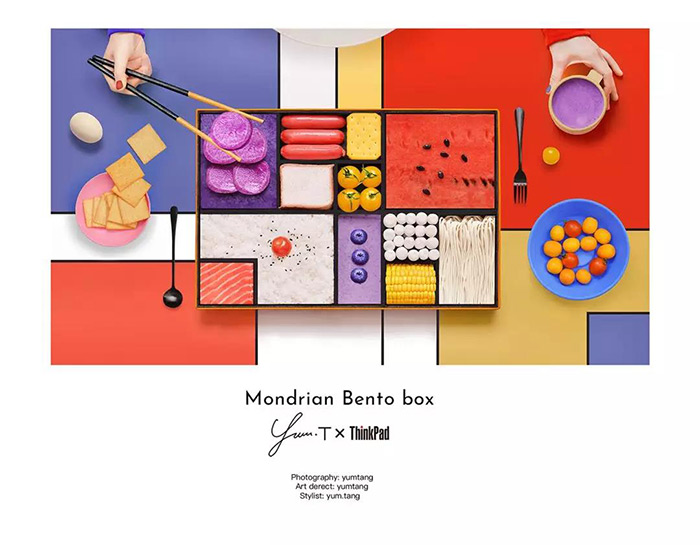 便当盒里的色彩艺术：食物也能玩出抽象几何