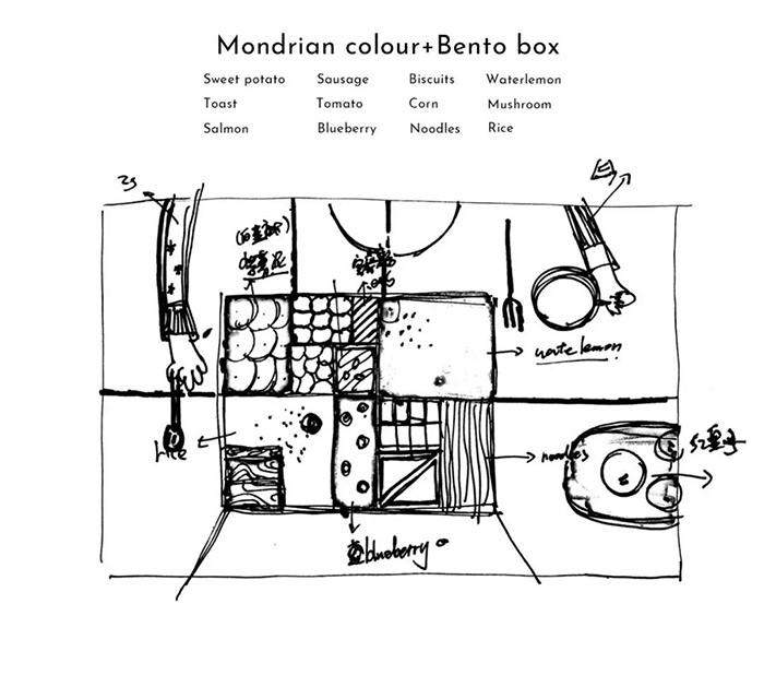 便当盒里的色彩艺术：食物也能玩出抽象几何