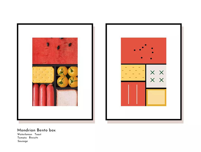 便当盒里的色彩艺术：食物也能玩出抽象几何