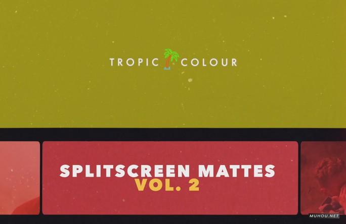 80套分屏边框静态遮罩8K图片素材下载 Split Screen Film Mattes v2