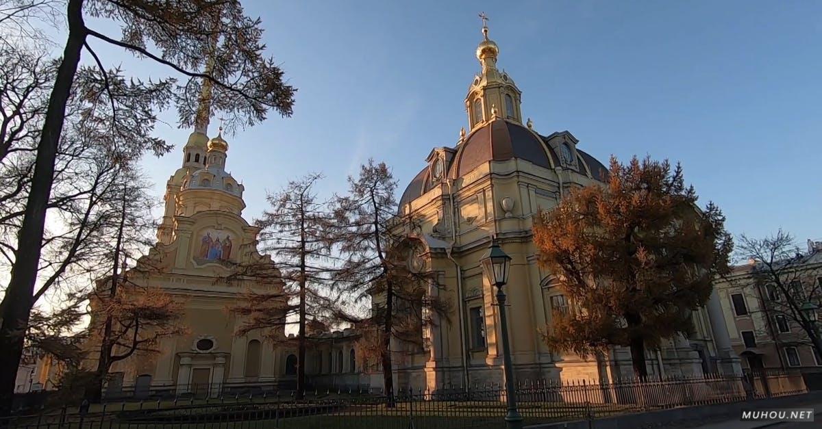 3501171|俄国的教堂建筑实拍CC0视频素材插图