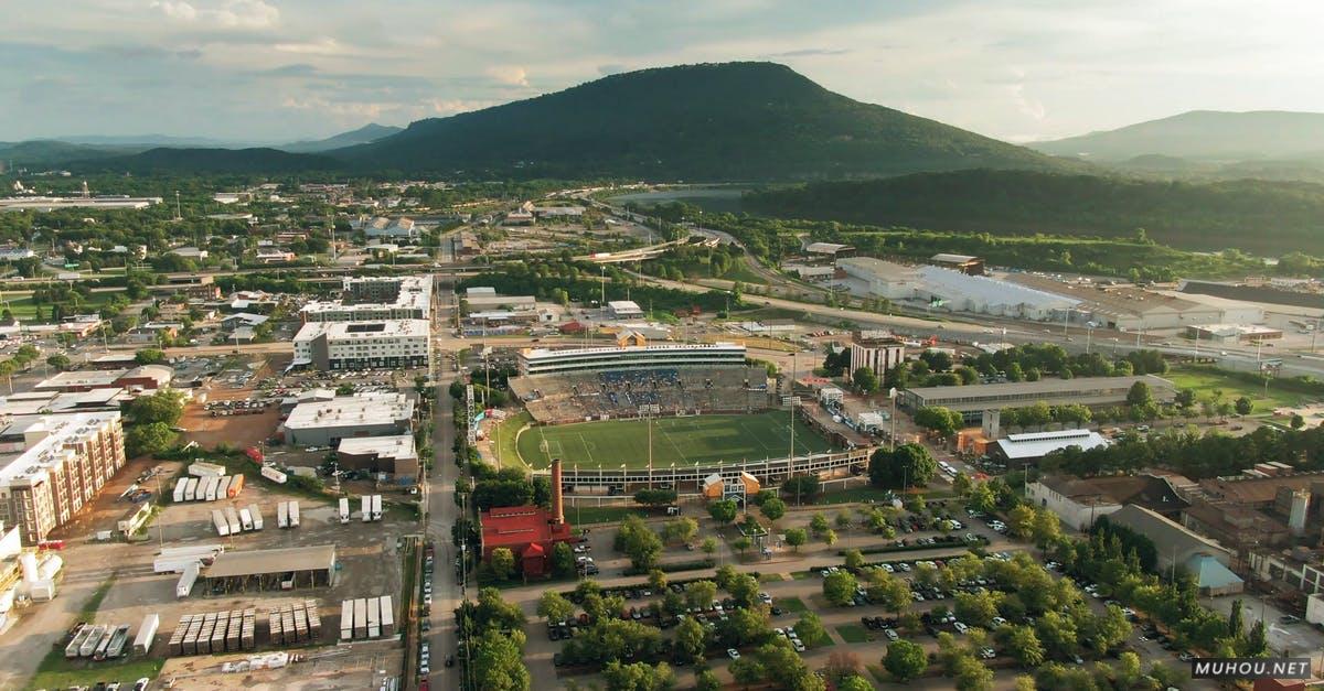 2657250|有关查塔努加城市建筑鸟瞰图的4KCC0视频素材插图