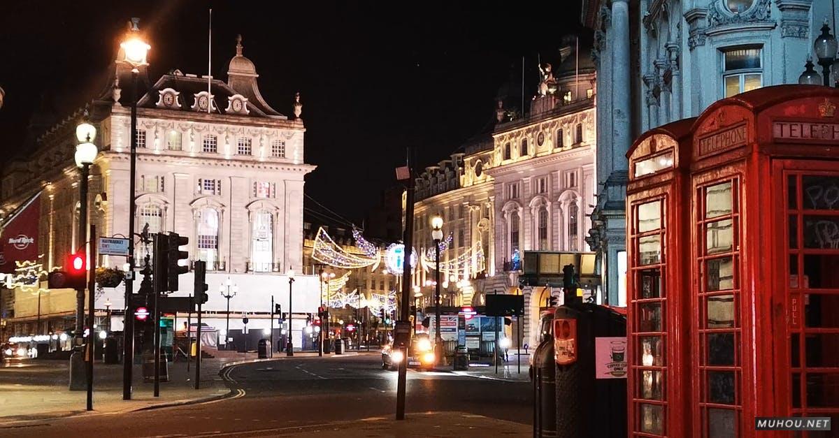 3333946|圣诞节的马路夜景4KCC0视频素材插图