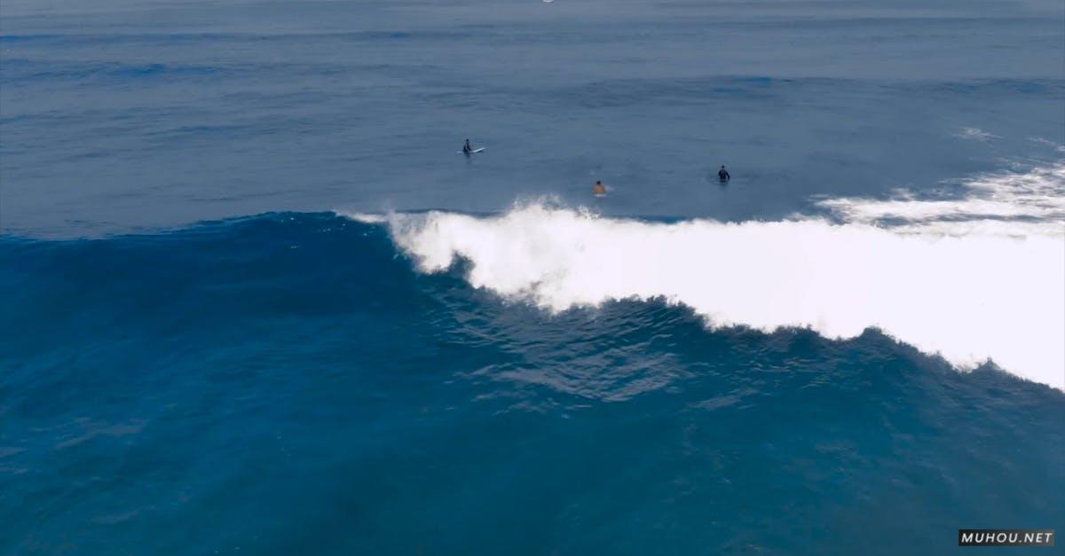 2873515|蓝色的海, 冲浪者水上运动大疆DJI拍摄的CC0视频素材