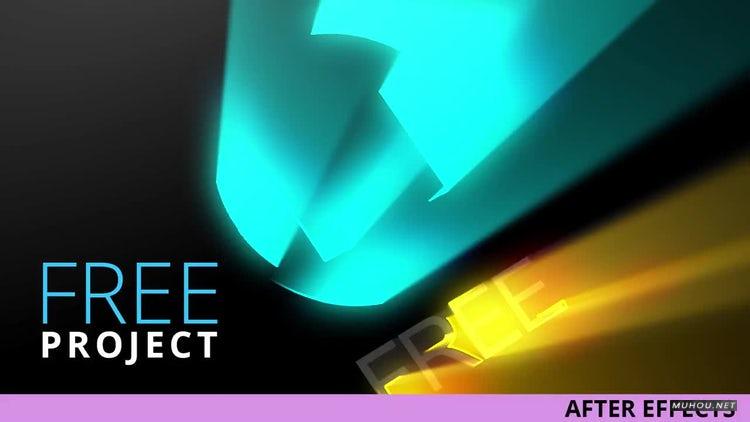 AE模板|光线激光logo标志视频模板#Light Rays Logo Reveal