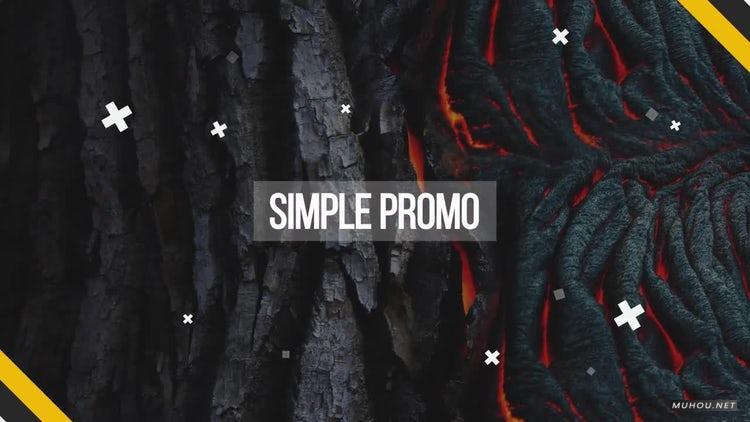 AE模板|简单明亮的十字花背景视频相册模板 #Simple Promo