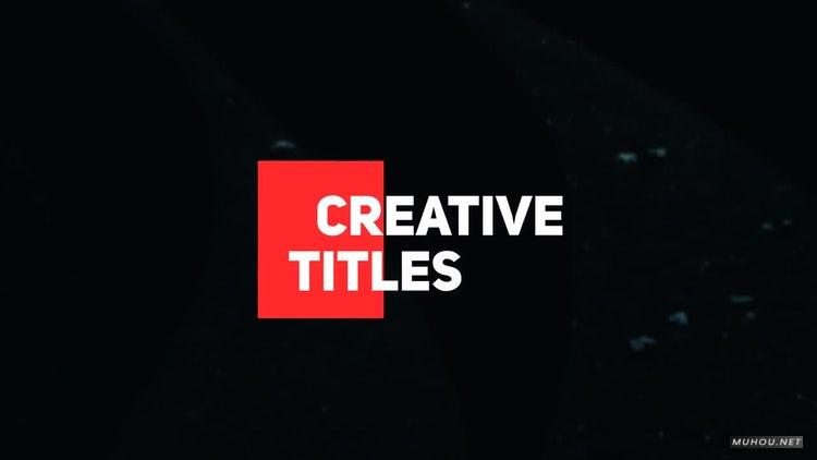 AE模板|黑红时尚现代文字标题字幕模板#Simple Titles