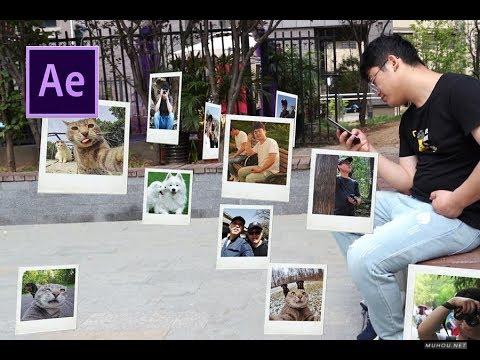 [视频教程]AE教程：After Effects制作相片漂浮在空中的效果，适合VLOG的图片展示视频