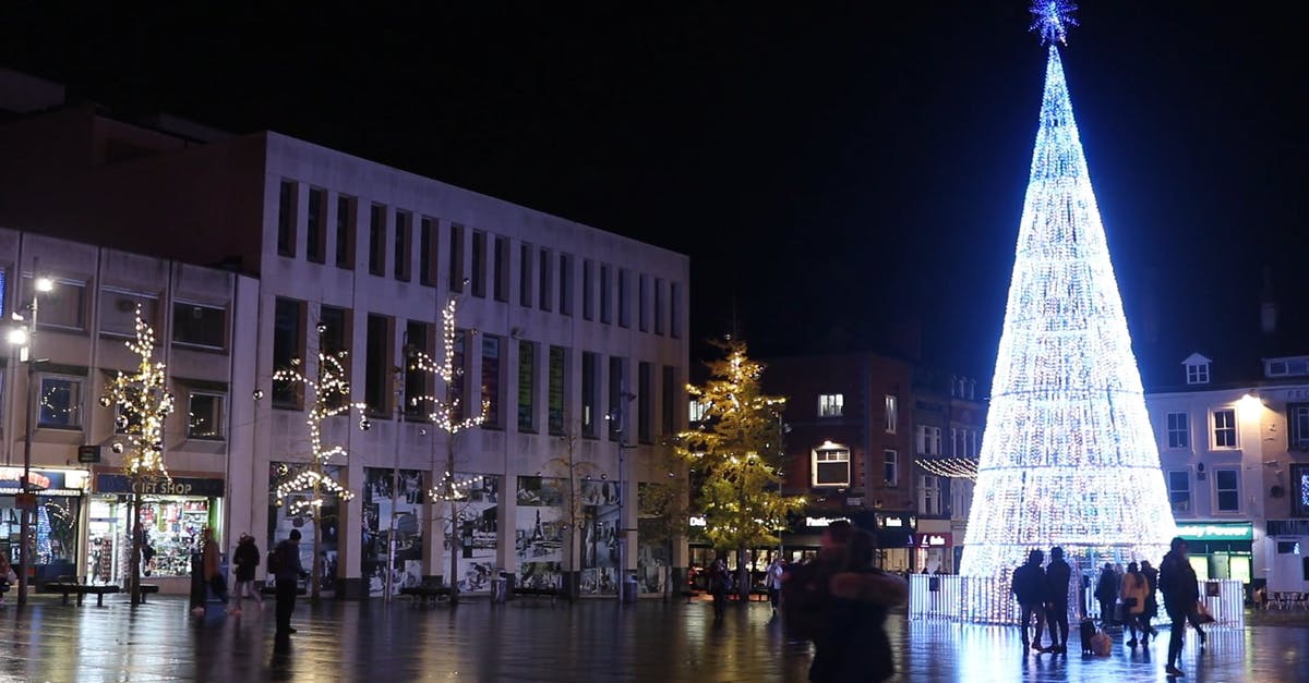 3249517|全景拍摄国外街道圣诞树CC0视频素材插图