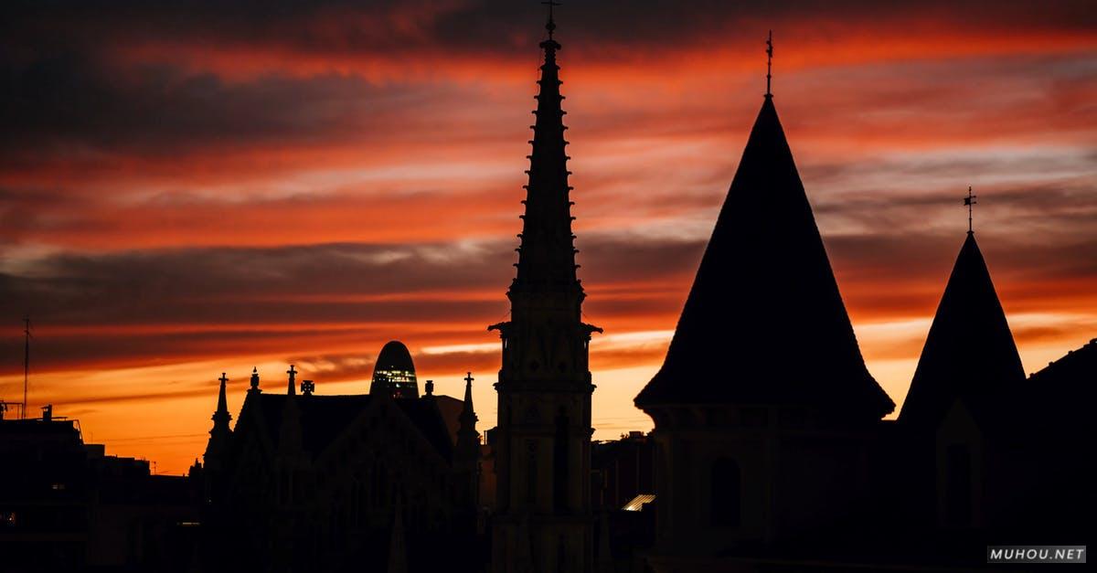 3185451|日出塔楼景观延时的4KCC0视频素材插图