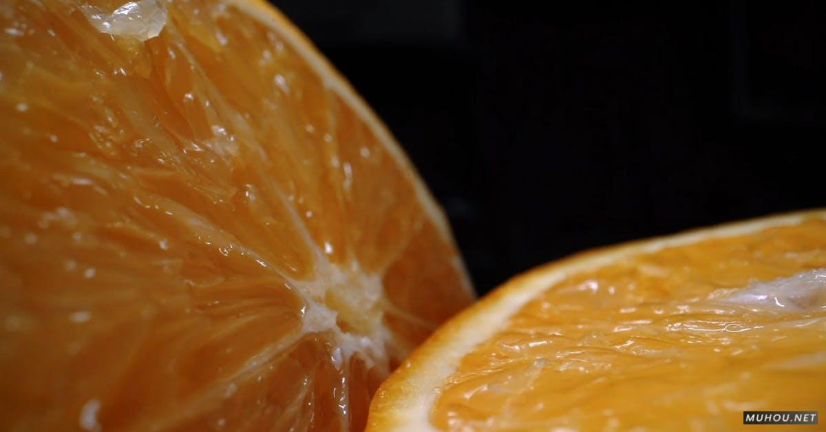 3752503|健康的水果橙子果汁切开CC0视频素材插图