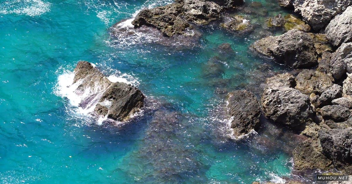 2681575|航拍海边的礁石4K风景CC0视频素材插图