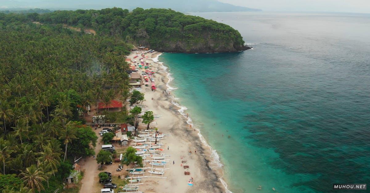 3333267|白色的沙滩航拍海岸边4KCC0视频素材插图