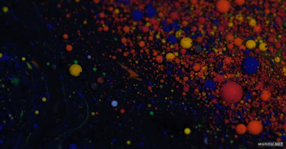 3580087|艺术油墨涂料混合组成的液体悬浮CC0视频素材插图