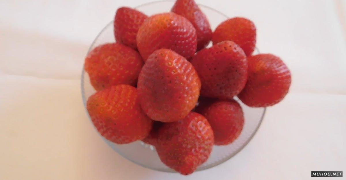 1427610|有关可口的水果草莓杯实拍CC0视频素材插图