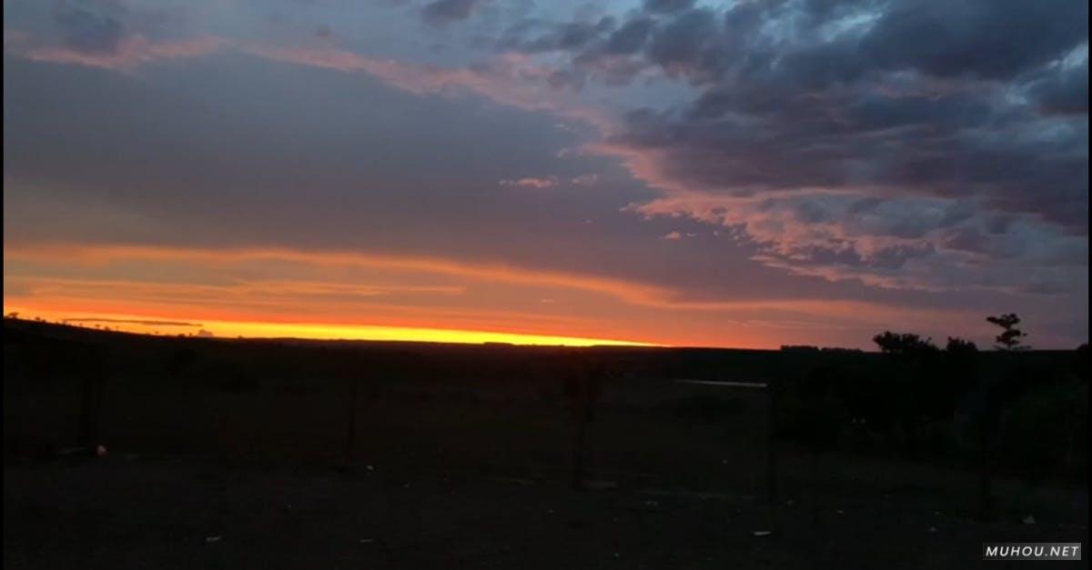 3582906|广角镜头天际线的日出CC0视频素材插图