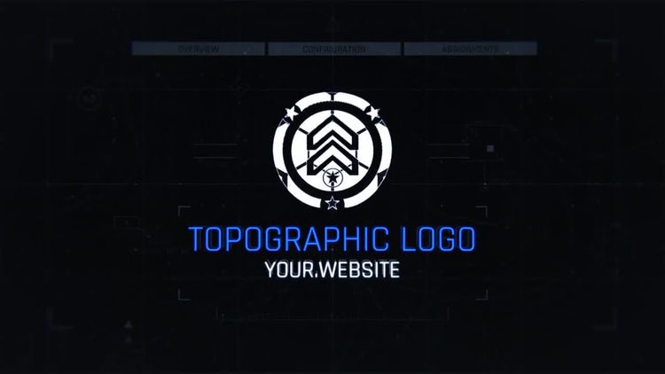 AE模板|地形logo标志视频模板#Topographic Logo