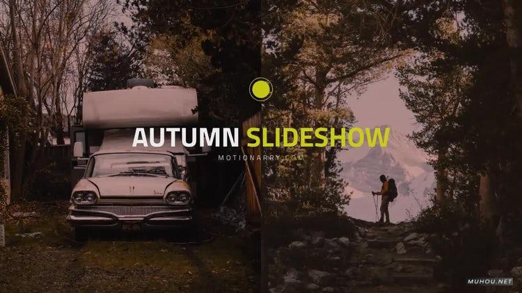 AE模板|秋季幻灯片分屏相册视频模板#Autumn Slideshow