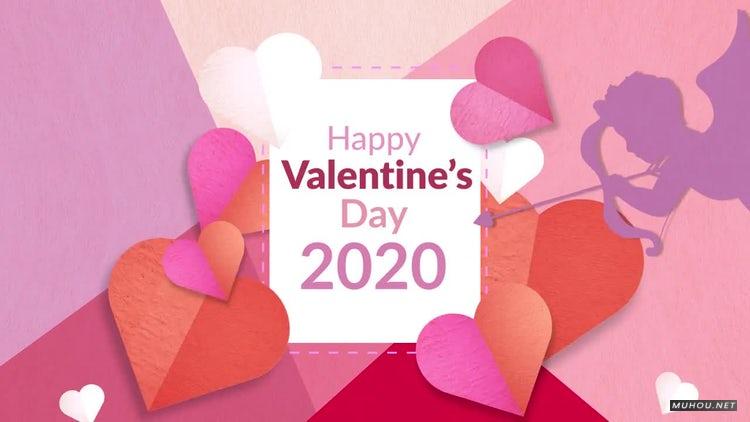 AE模板|情人节贺卡视频包装素材模板#St Valentine Opener Card