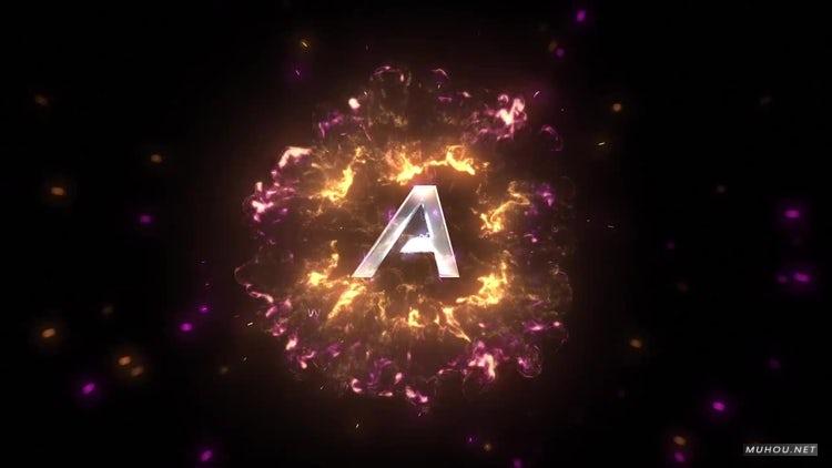 AE模板|冲击波彩色爆炸logo标志视频模板#Shockwave Logo