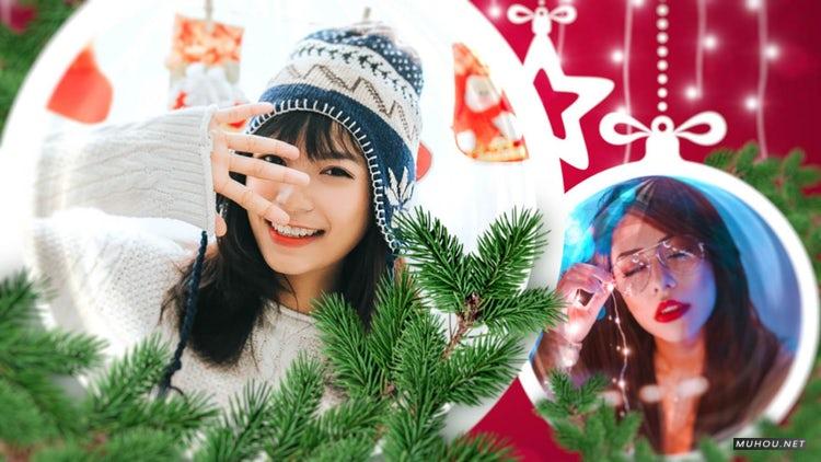 AE模板|圣诞舞会欢乐背景视频素材下载#Christmas Balls Slideshow