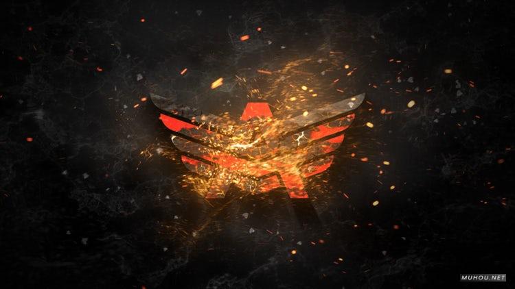 AE模板|震撼风暴电影logo标志火焰燃烧视频模板#Storm Logo Reveal