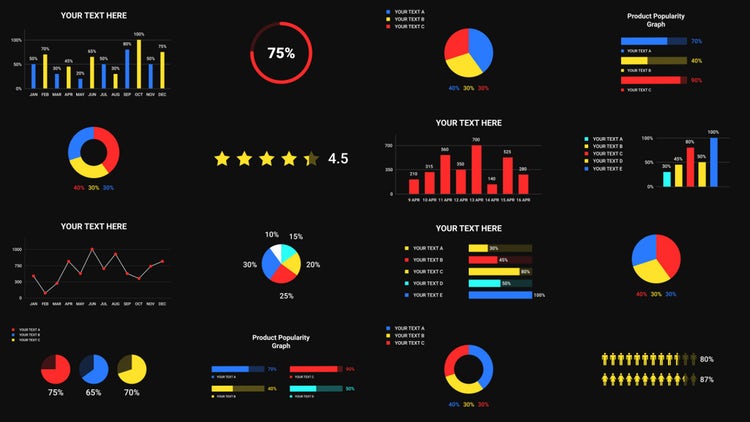 AE模板|40信息图形包数据图表模板下载#40 Infographics Pack