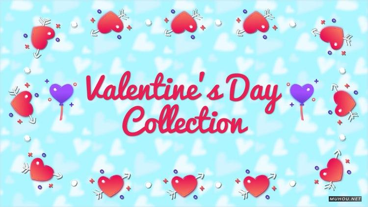 AE模板|情人节系列动画元素视频模板下载#Valentine's Day Collection