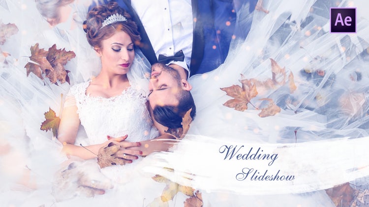 AE模板|欧式婚礼幻灯片视频相册模板#Wedding Slideshow