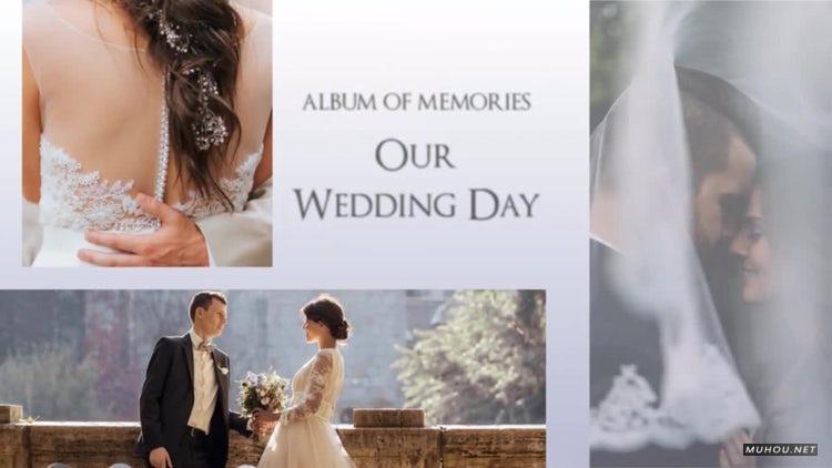 AE模板|唯美漏光婚礼视频相册模板#Wedding Slideshow