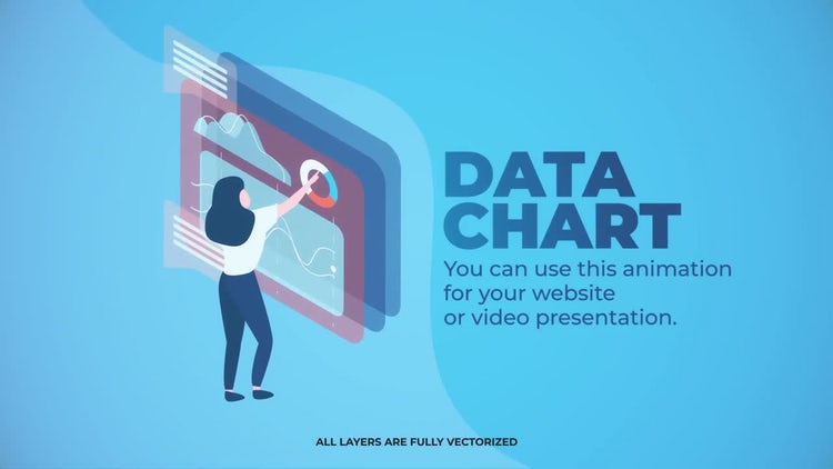 AE模板|24幅大数据动画插图MG动画视频模板下载#24 Big Data Animated Illustrations插图