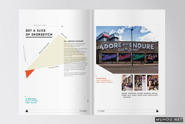 时尚画册中的三角形排版案例Shoreditch [11P]