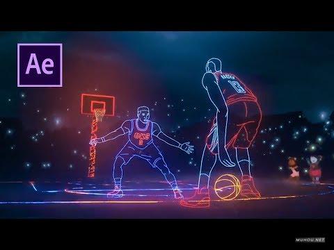[翻译视频教程]AE教程：After Effects模拟NBA圣诞广告的轮廓光效果