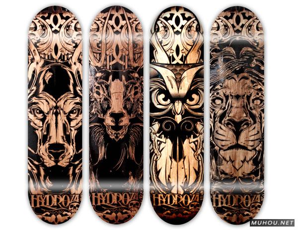 【大师作品】247P超级插画狂人Joshua M. Smith骷髅/动物风格T恤/饰品作品[一]