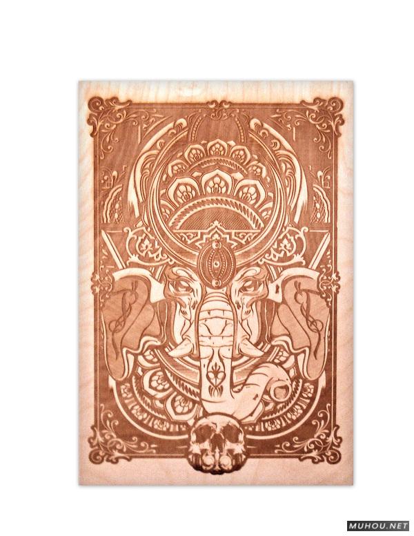 【大师作品】247P超级插画狂人Joshua M. Smith骷髅/动物风格T恤/饰品作品[一]