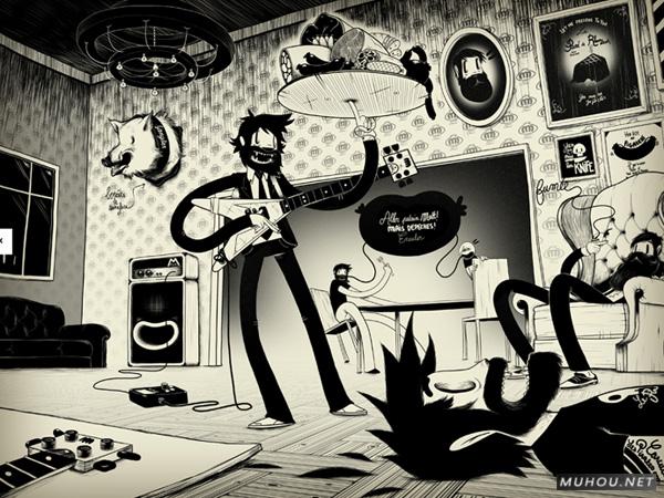 【大师作品】Mcbess黑白线条超现实插画
