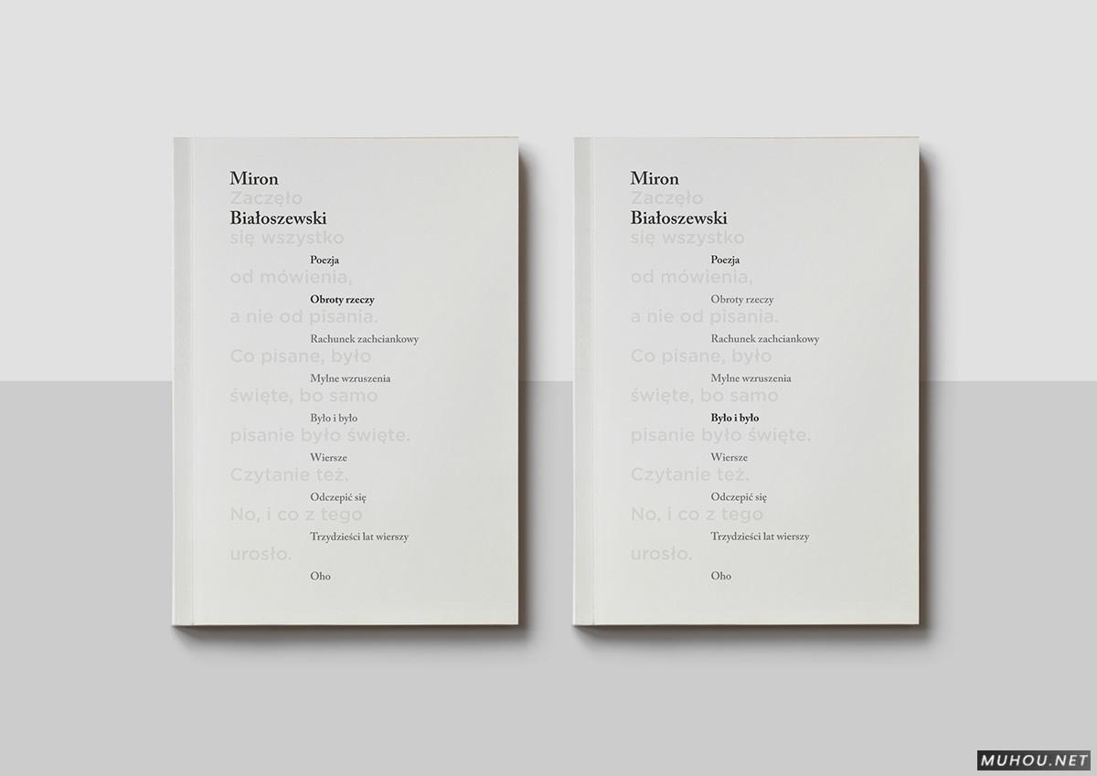 PRZEMEK简洁白色系书籍封面设计集 [21P]