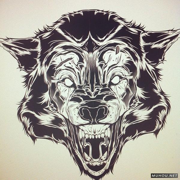 【大师作品】247P超级插画狂人Joshua M. Smith骷髅/动物风格T恤/饰品作品[一]