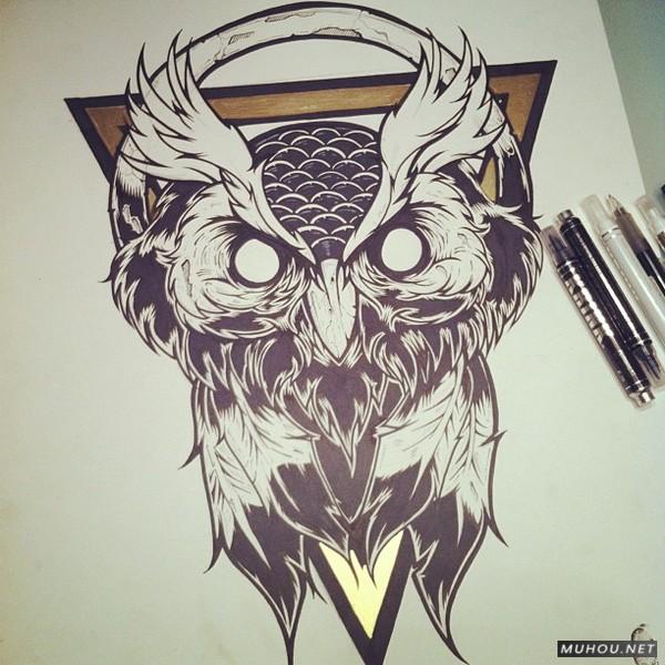 【大师作品】247P超级插画狂人Joshua M. Smith骷髅/动物风格T恤/饰品作品[一]