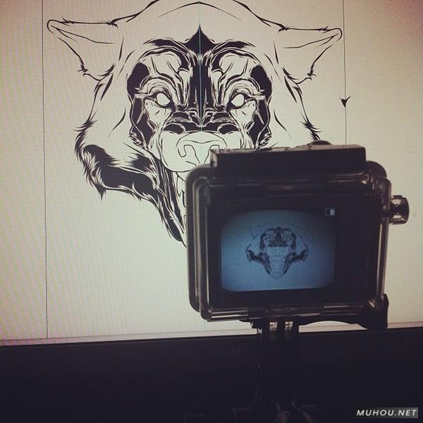 【大师作品】247P超级插画狂人Joshua M. Smith骷髅/动物风格T恤/饰品作品[一]