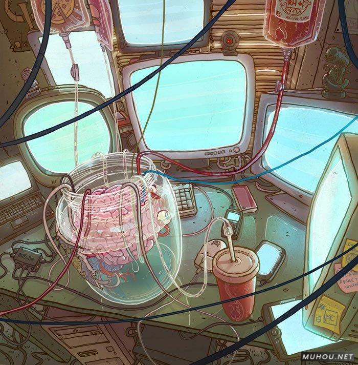 【大师作品】波兰插画家Dziekan细腻与寓意绘画作品 [18P]