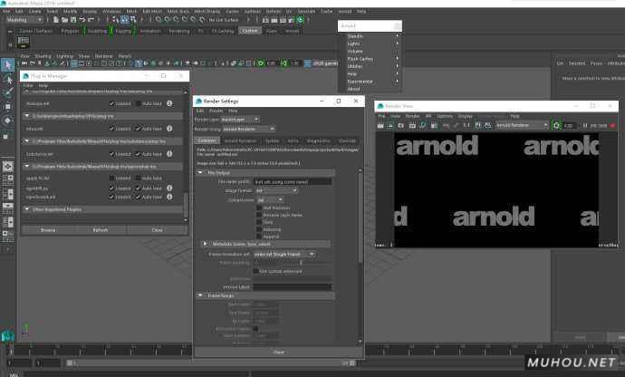 Maya插件：阿诺德渲染器插件 Solid Angle Maya to Arnold v2.0.1.1 支持2015-2018汉化破解版免费下载