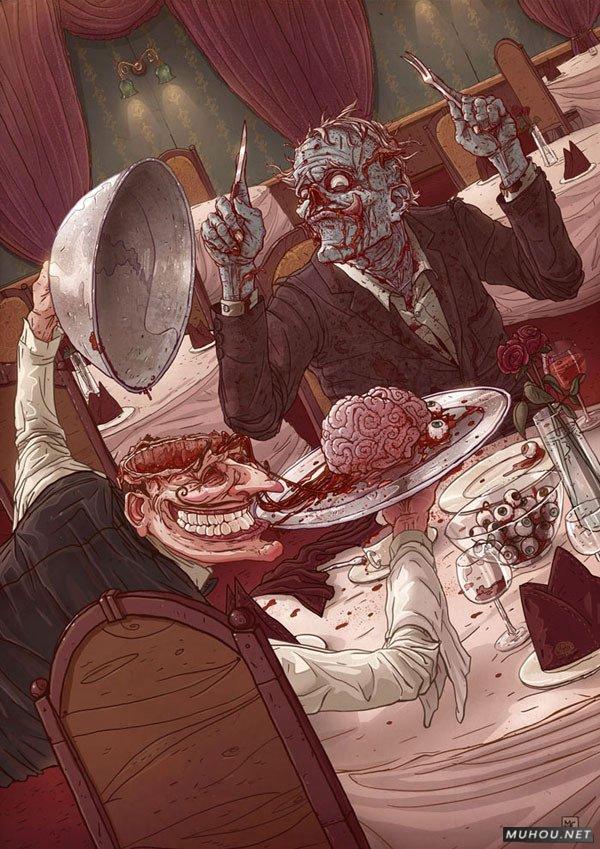 【大师作品】波兰插画家Dziekan细腻与寓意绘画作品 [18P]