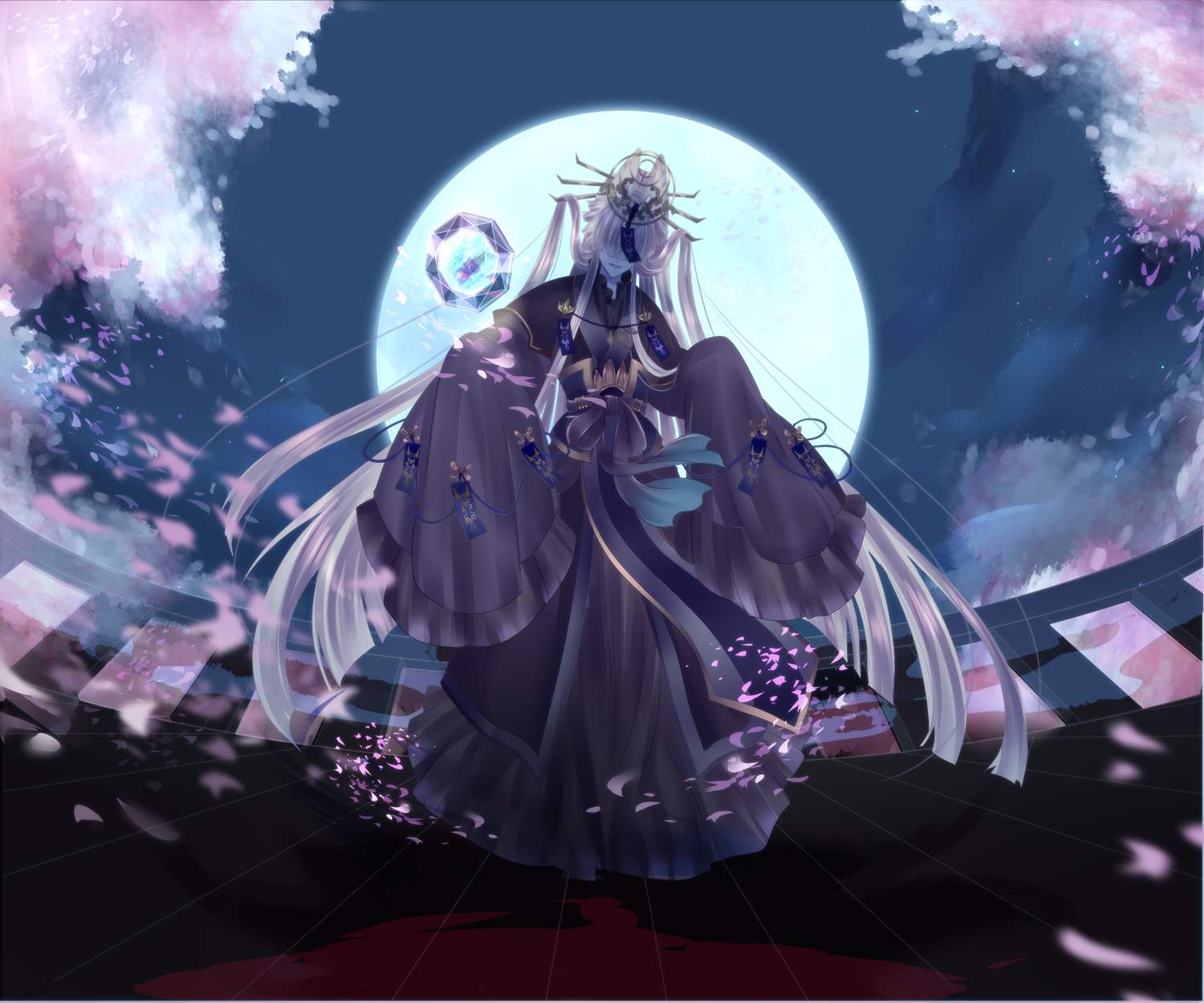 【美术插画】acg绘画：人物，女生，背景，壁纸插图4