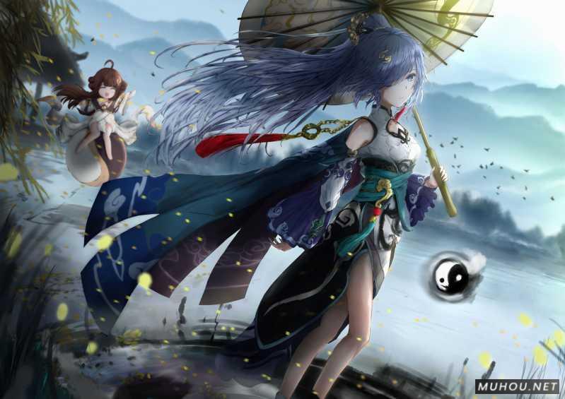 【美术插画】acg绘画：崩坏3，八重樱，符华插图5